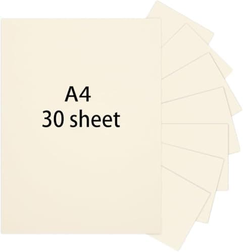Image of A4 250gsm Cream Card Paper Printer - Ivory Card - Coloured Craft Card - Suitable for Printing, Copying, Arts Crafts (30)