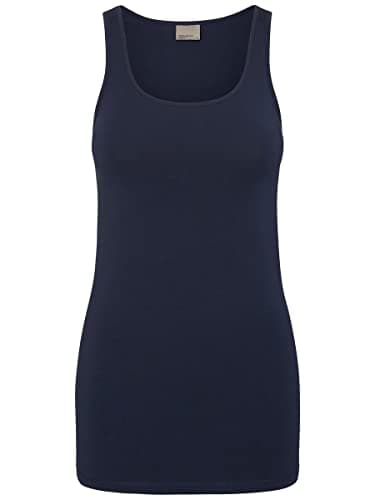 Image of Vero Moda Women's Vmmaxi My Soft Long Tank Top Noos Vest, Blue (Black Iris), M UK