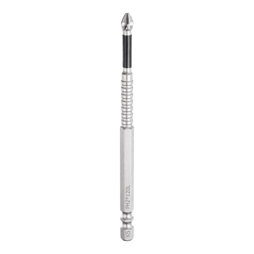 Image of sourcing map Impact Phillips Screwdriver Bit PH2 (#2) Anti Slip Tip 1/4" Hex Shank 4.7" (120mm) Long Magnetic Cross Screw Driver Industrial Power Drill Bits