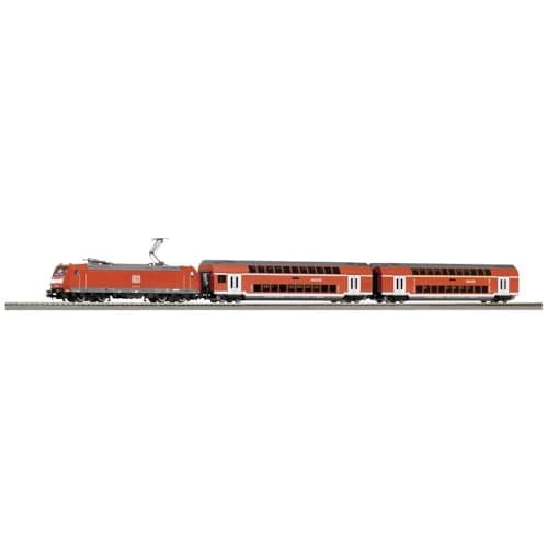 Image of Piko H0 59102 H0 PSCwlan S-Set BR 146 with 2 Dosto of the DB AG