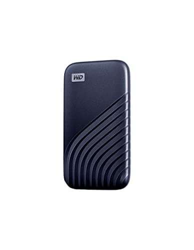 Image of WD My Passport SSD, 1TB Portable External SSD, read speeds up to 1050 MB/s, write speeds up to 1000MB/s, Portable SSD, Works with PC, Xbox and Playstation, Midnight Blue