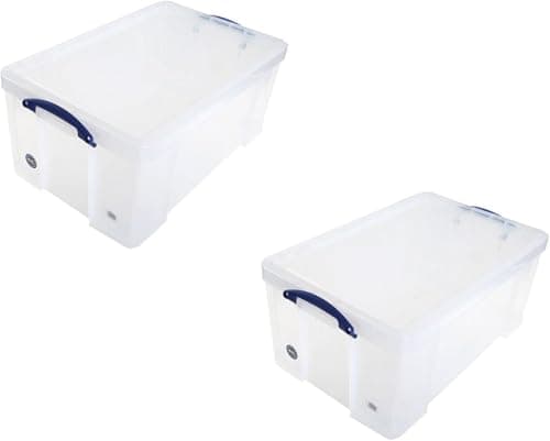 Image of Really Useful 64 Litre Pack 2 Clear