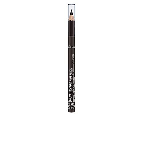 Image of Rimmel London Brow This Way Fibre Pencil, Softly Defines and Thickens Eyebrows, Dark, 1.1 g