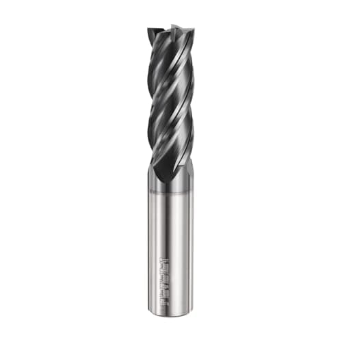 Image of sourcing map Carbide Square Nose End Mill Bit 16mm Cut Dia 4 Flutes TiAlN Coated Milling Cutter for Hardened Steel Metal (16mm Shank 40mm Cut Length 100mm Long 45 Degree HRC53-55)