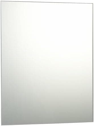 Image of Reflex Sales 50 x 70cm Rectangle Plain Frameless Wall Mounted Bathroom Mirror, No Fittings Included