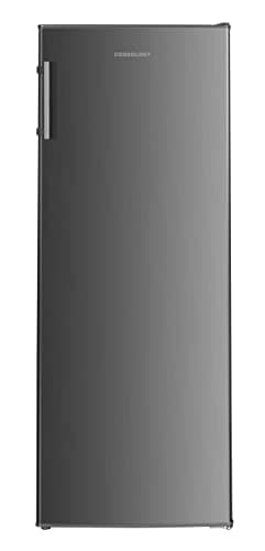 Image of Cookology CTFR240IX Tall Freestanding Larder Fridge 240 Litre, 143cm High and 55cm Wide with 5 Adjustable Shelves and Reversible Door - In Inox