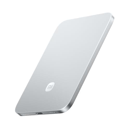 Image of Xiaomi Ultrathin Magnetic Power Bank 5000mAh 15W MagSafe Compatible Power Bank for iPhone, Ultra Slim, Lightweight, Wireless Charging, for iPhone 17/16/15/14/13/12, Glacier Silver