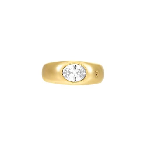 Image of Michael Kors Premium Women's Gold-Tone Brass Ring, MKJ84827105