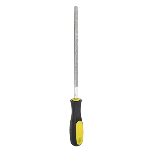Image of sourcing map Diamond Coated File 8 Inch 80 Grits Square Files Tools with Plastic Handle for Metal Glass Wood Stone Grinding Polishing Engraving