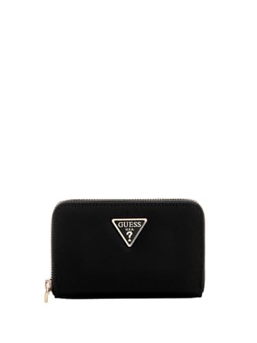 Image of GUESS Purse Eco Gemma SLG Medium Zip Around Wallet Black