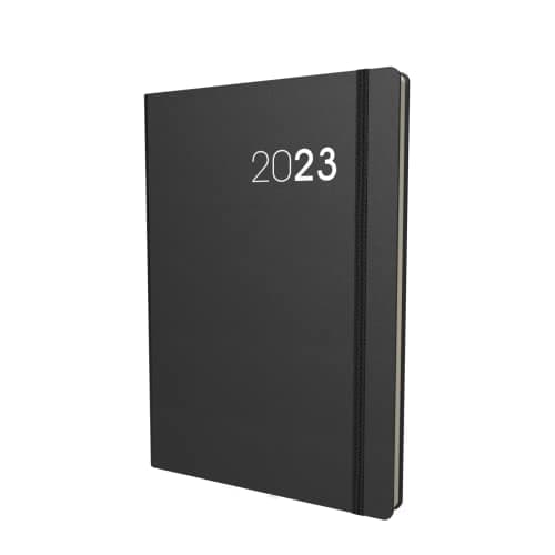 Image of Collins Legacy A5 Week To View 2023 Diary - Black (CL53.99-23) - Complete Planner, Agenda and Journal with Soft Touch Cover