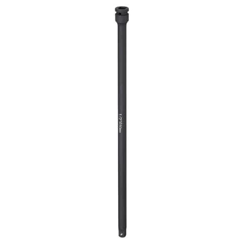 Image of sourcing map Impact Socket Extension Bar 1/2" Square Drive 18" Long CR-V Steel Extension Rod Ratchet Wrench Driver Adapter for Axle Nut Sockets, Black
