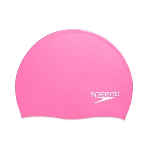 Image of Speedo Unisex Swim Cap Silicone Elastomeric, Pink, One Size UK
