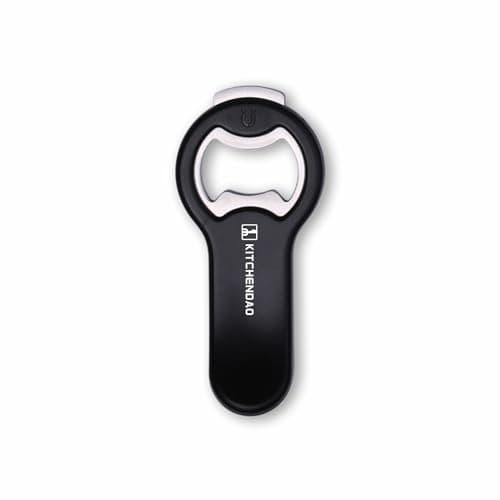 Image of KITCHENDAO 2 in 1 Magnetic Beer Bottle Opener for Fridge and RV with Cap Catcher - Pop Can Soda Can Opener, Stick to Refrigerator for Easy Storage with Magnet, Gift for Men Husband Father-1 Pack