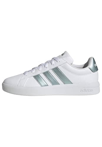 Image of adidas Women's Grand Court Base 3.0 Shoes, FTWR White/Magic Grey met/FTWR White, 5 UK