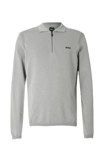 Image of BOSS Men's Knitted Sweater, Open Grey 063, XL