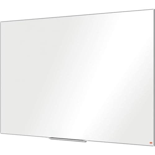 Image of Nobo Magnetic Steel Whiteboard With Pen Tray, 1500 x 1000mm, Slim Trim Frame, InvisaMount Mounting System, Impression Pro, 150 x 100cm, White,1915404
