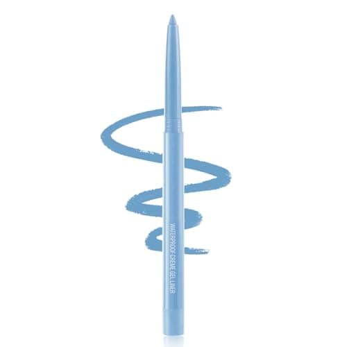 Image of Coloured Eyeliner Eyeliner Pencils, Long-Lasting Eye Liners Waterproof Eyel Liner Pencils for Makeup Tool, Eyeliners (Light Blue)