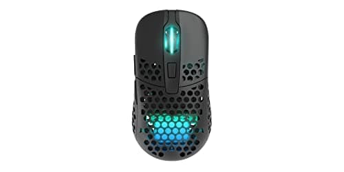 Image of Xtrfy M42 - Wireless Gaming Mouse - Superlight and Optimised for E-Sports - with 2.4 GHz Radio and RGB Lighting - Adjustable Modular Housing with 2 Sizes included - Rechargeable, Black