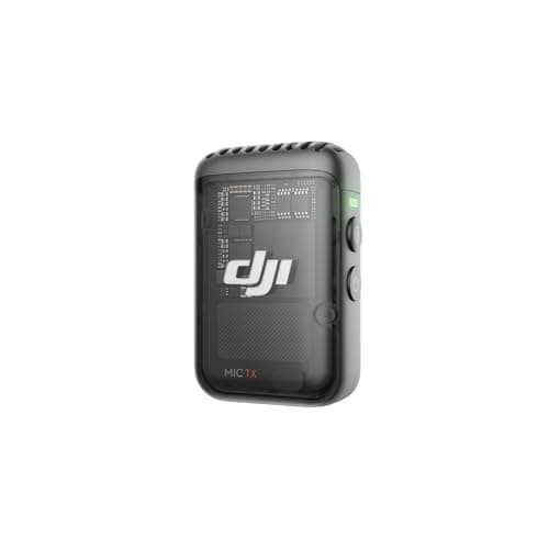 Image of DJI Mic 2 Transmitter (Shadow Black), Wireless Lavalier Microphone with Intelligent Noise Cancelling, Bluetooth Microphone for 14-Hour Internal Recording, Magnetic Attachment Phone Microphone, YouTube