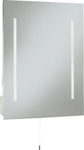 Image of Knightsbridge 230V IP44 10W 500 x 390mm LED Mirror with Dual Shaver Socket