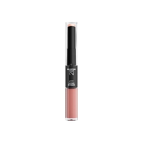 Image of L’Oréal Paris Lipstick, Infallible 24H 2-Step Lipstick, Longwear Intense Color & Shimmer Gloss, With Hyaluronic Gel, Transfer-Proof & Plumping Finish, Dual-Ended, Shade: 803 ETERNALLY EXPOSED