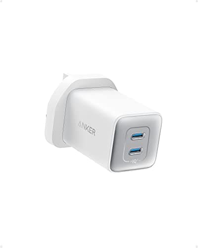 Image of Anker USB C Charger 47W, 523 Charger (Nano 3), 2 Port Compact GaN Fast Charger for iPhone 14/14 Plus/14 Pro/14 Pro Max/13, Galaxy, Pixel 4/3, iPad/iPad Mini (Cable Not Included),White