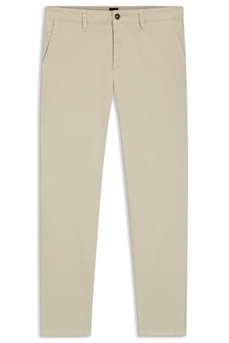 Image of BOSS Men's Chino_Tapered Trousers_Flat, Light Beige271,
