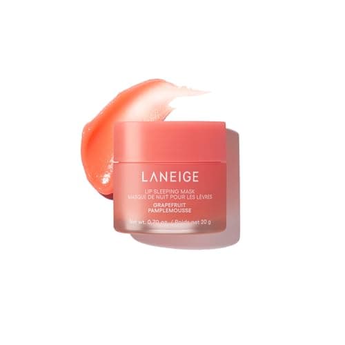 Image of LANEIGE Lip Sleeping Mask Grapefruit: Nourish, Hydrate, Vitamin C, Murumuru & Shea Butter, Antioxidants, Flaky, Dry Lips