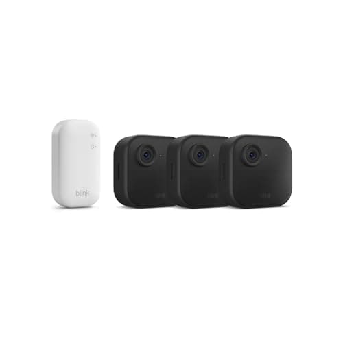 Image of Blink Outdoor 4 camera – Wireless HD smart security camera, two-year battery life, enhanced motion detection, works with Alexa - 3 camera system with Sync Module Core incl. - IP65