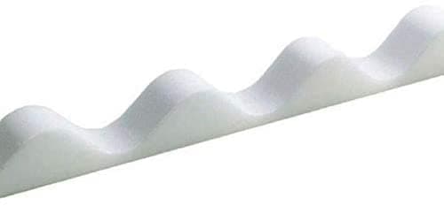 Image of Riayk 3' Profile White Corrugated PVC Sheet Roof Eaves Fillers - Pack of 10,650 Millimetres each (Pack of 10)