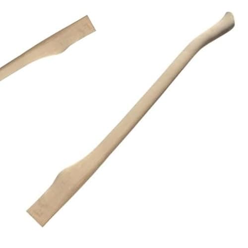 Image of OAKHIVE 36" Beech Wood Axe Handle Replacement – Heavy Duty Felling Axe Shaft with Fawn Foot Grip & Teardrop Eye | Unfinished Hardwood Handle for Forestry, Bushcraft, Logging, Camping & DIY Tools