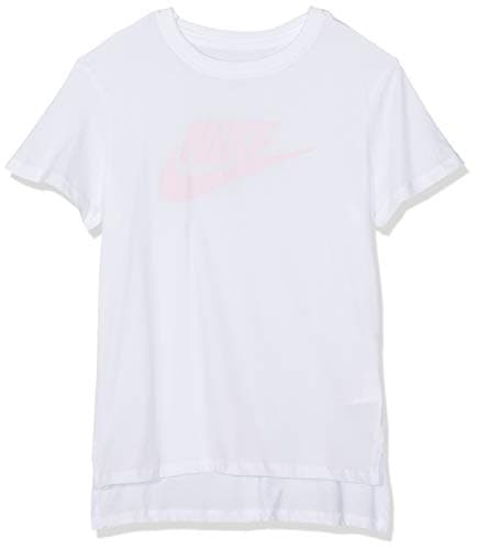 Image of Nike Kids G NSW TEE DPTL BASIC FUTURA T-shirt - White/Pink Foam, Medium