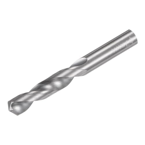 Image of sourcing map Solid Carbide Drill Bit, 7mm (0.276") YG6X/C3 Micro-Grain Tungsten Carbide Short Twist Drill Bits Straight Shank for Drilling Stainless Steel Aluminum Metal Plastic