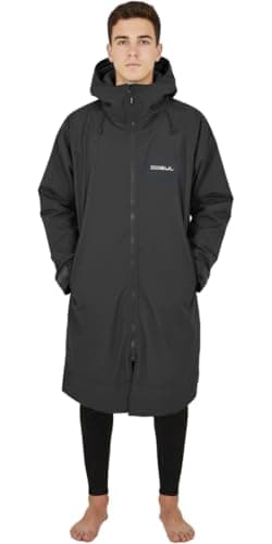 Image of Gul 2025 Revorobe Long Sleeve Changing Robe AC0135-C6 - Black/Black Poncho Sizes - M-L