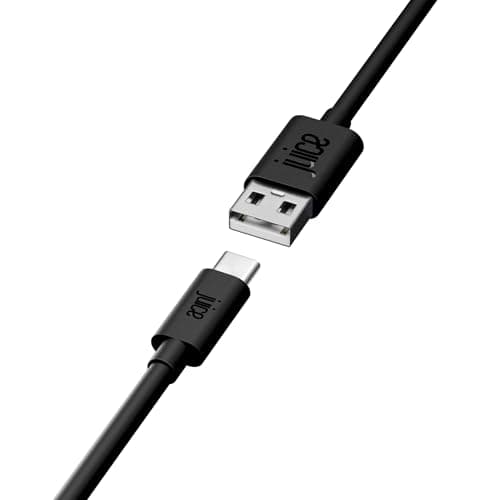 Image of Juice USB Type C 2m Charger and Sync Cable for Samsung Galaxy S20, S10, S9, S8, S20 Plus, Huawei P30, P20,Sony, Apple Ipad 2020, Pro 2020, Air 2020 - Black
