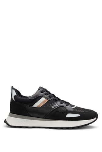 Image of BOSS Mens Jonah Runn Running-Style Trainers with EVA-Rubber Outsole Size 9 Black