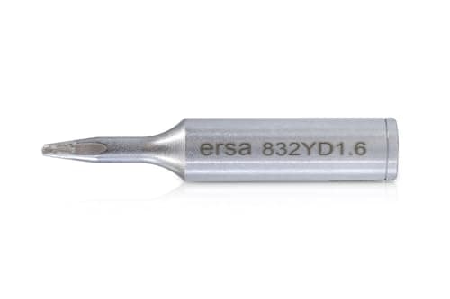 Image of Ersa Ersadur 0832YD Long-Life Soldering Tip Straight Chisel-Shaped 1.6 mm Wide with Ersadur Coating