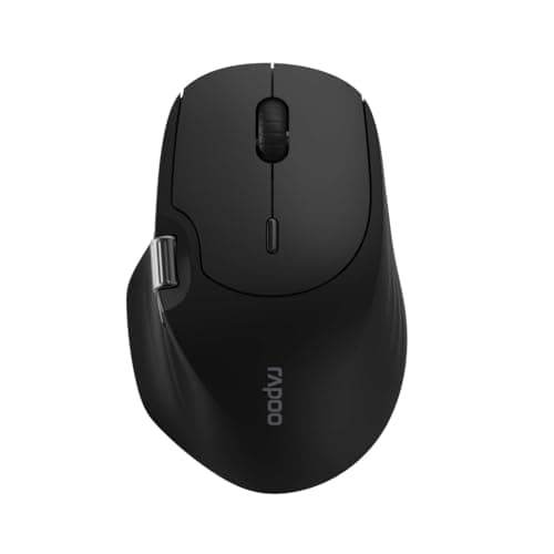 Image of Rapoo MT560 Wireless Mouse Wireless Mouse 4000 DPI Sensor Environmentally Friendly Rechargeable Battery Ergonomic PC & Mac - Black