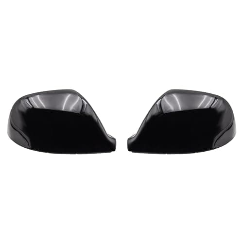 Image of KYYET Pair Rearview Side Wing Mirror Cover Caps Casing Compatible with VW Volkswagen Transporter T5 T5.1 2010-2015, T6 2016-2019 (Gloss Black)