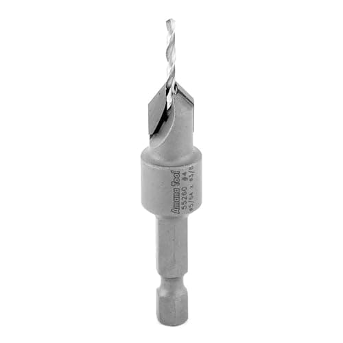 Image of Amana Tool 55260 Carbide Tipped Countersink 3/8 D x 49 Deg x 1/4 Quick Release Hex SHK for Wood Screw #4