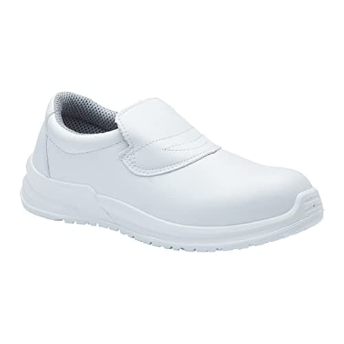 Image of Blackrock Slip-On Safety Shoes, Mens and Womens, Steel Toe Cap, Chef, Nursing, Orthopedic, Non-Slip Work Shoes, Hygiene, Catering, Kitchen, Work Utility Footwear, Anti-Slip - Size 5