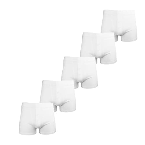 Image of Donnay Mens Comfort Fit Boxer 5 Pack Underwear White XL
