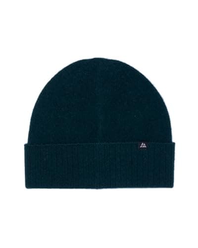 Image of DANISH ENDURANCE 100% Cashmere Beanie Hat, Luxuriously Soft, Premium Comfort, Warm Winter Hat, Unisex, for Men & Women, Dark Green, One Size
