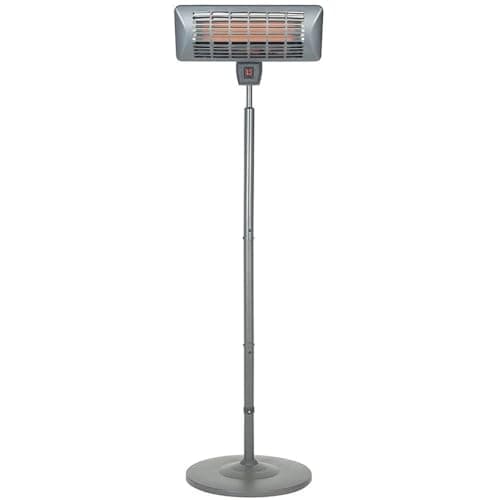 Image of La Hacienda Grey Series Standing Heater - Quartz Element. IP24