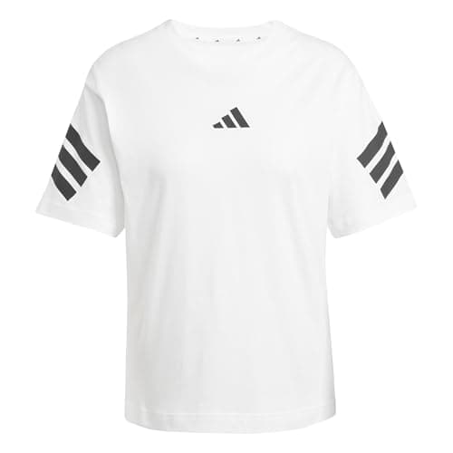 Image of adidas Women's Future Icons Three Stripes T-Shirt, White, M