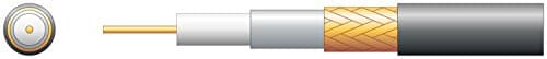 Image of Mercury | RG59 B/U 75 Ohms Foam Filled Coaxial Cable - Copper Braid | Black 100m