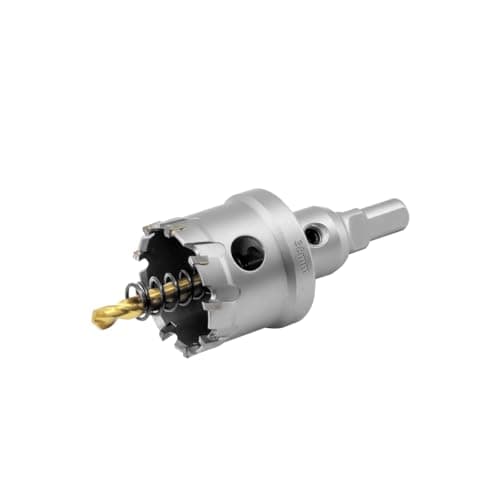 Image of Aohhy TCT Carbide Hole Saw 38mm Heavy Duty Industrial Grade Tungsten Hole Cutter for Metal, Copper, Aluminum, Stainless Steel, Cast Iron