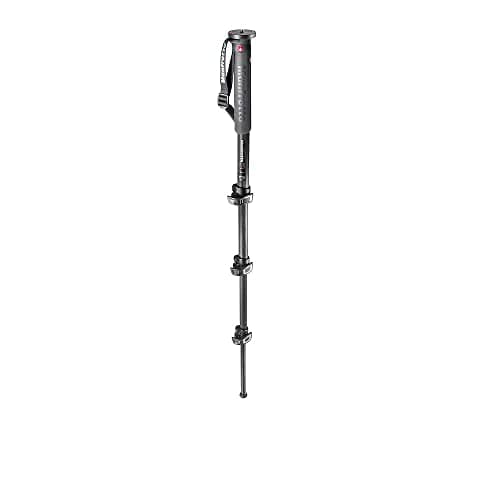 Image of Manfrotto Xpro Photo 4 Section Carbon Fibre Monopod - Black