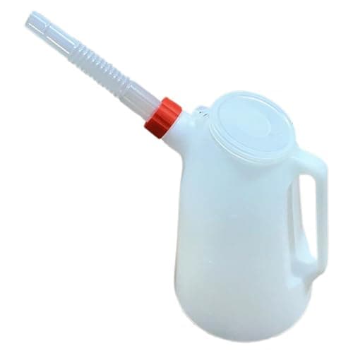 Image of 1.2L/2L 5L Oil Measuring Jug Petrol Can Fuel Tank With Pouring Flexible Oil Garage Container Measuring For Automotive